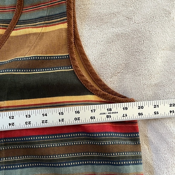 Jones New York Sport VTG Boho Aztec Women’s Souwestern Vest Size MP Blanket - Picture 8 of 10